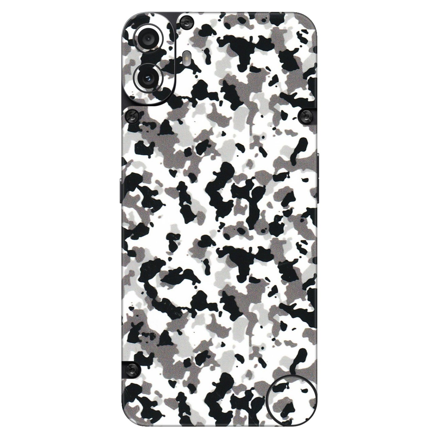 CMF by Nothing Phone Skins - White Black Camouflage - 3D Embossed Finish (L-18) CMF Phone 1