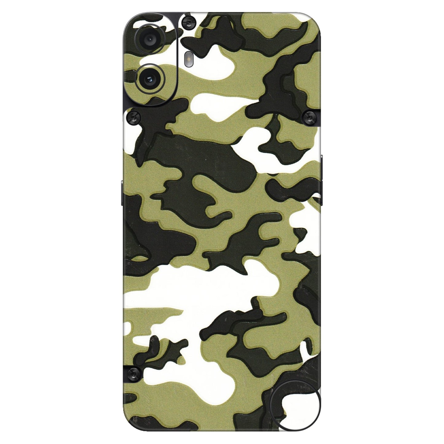 CMF by Nothing Phone Skins - Camouflages White And Green - 3D Embossed Finish (L-243) CMF Phone 1
