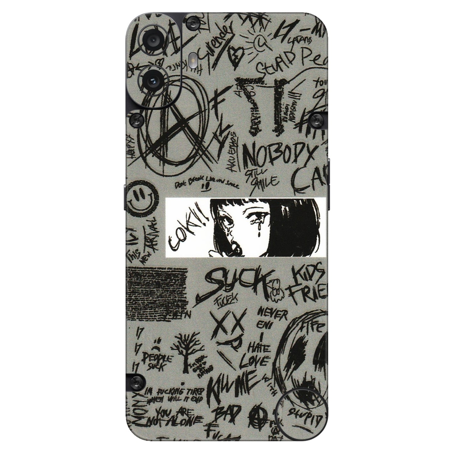 CMF by Nothing Phone Skins - Never Have Love Anime - 3D Embossed Finish (L-260) CMF Phone 1