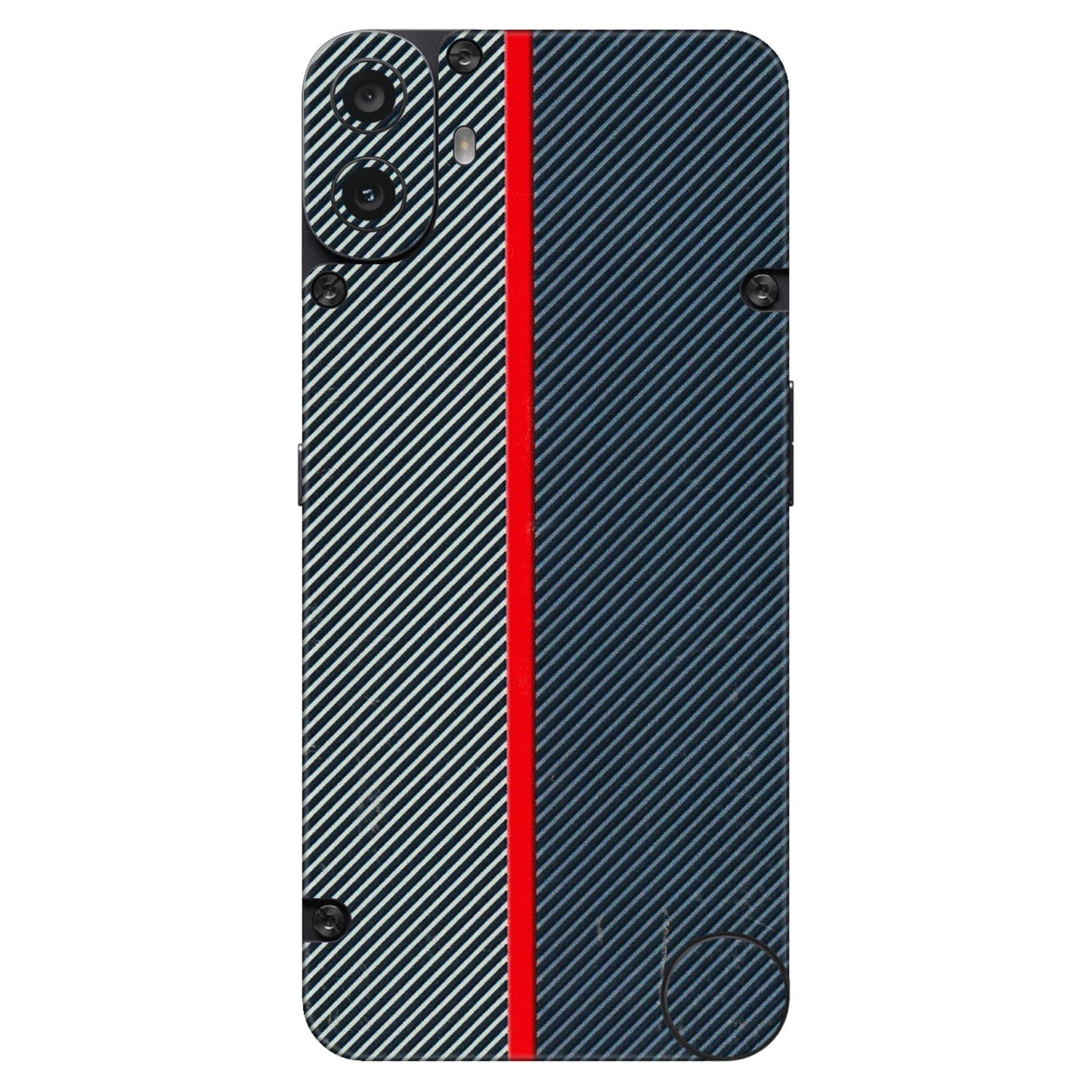 CMF by Nothing Phone Skins - Blue Sober Lines - 3D Embossed Finish (L-305) CMF Phone 1