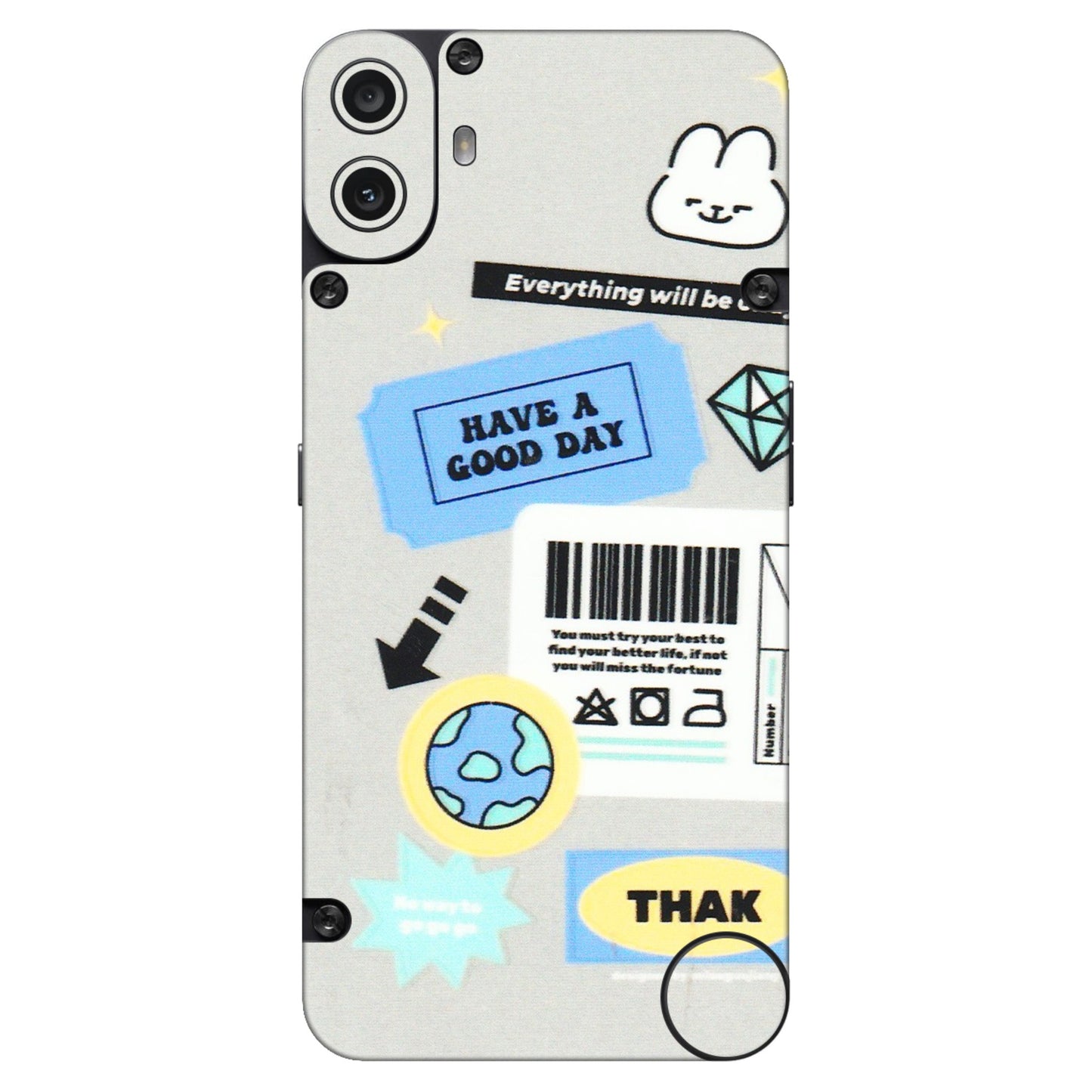 CMF by Nothing Phone Skins - Will Be Okay Design - 3D Embossed Finish (L-316) CMF Phone 1