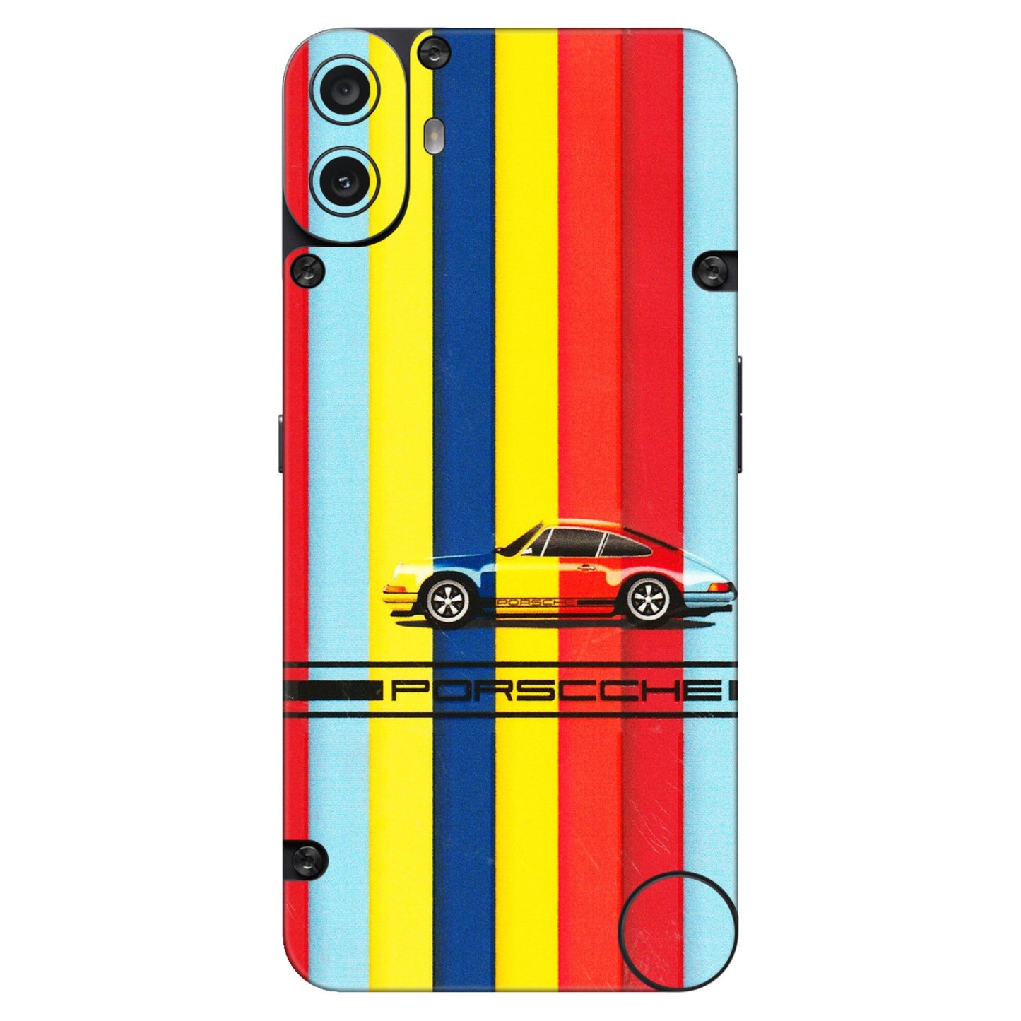 CMF by Nothing Phone Skins - Multicolour Porche - 3D Embossed Finish (L-39) CMF Phone 1