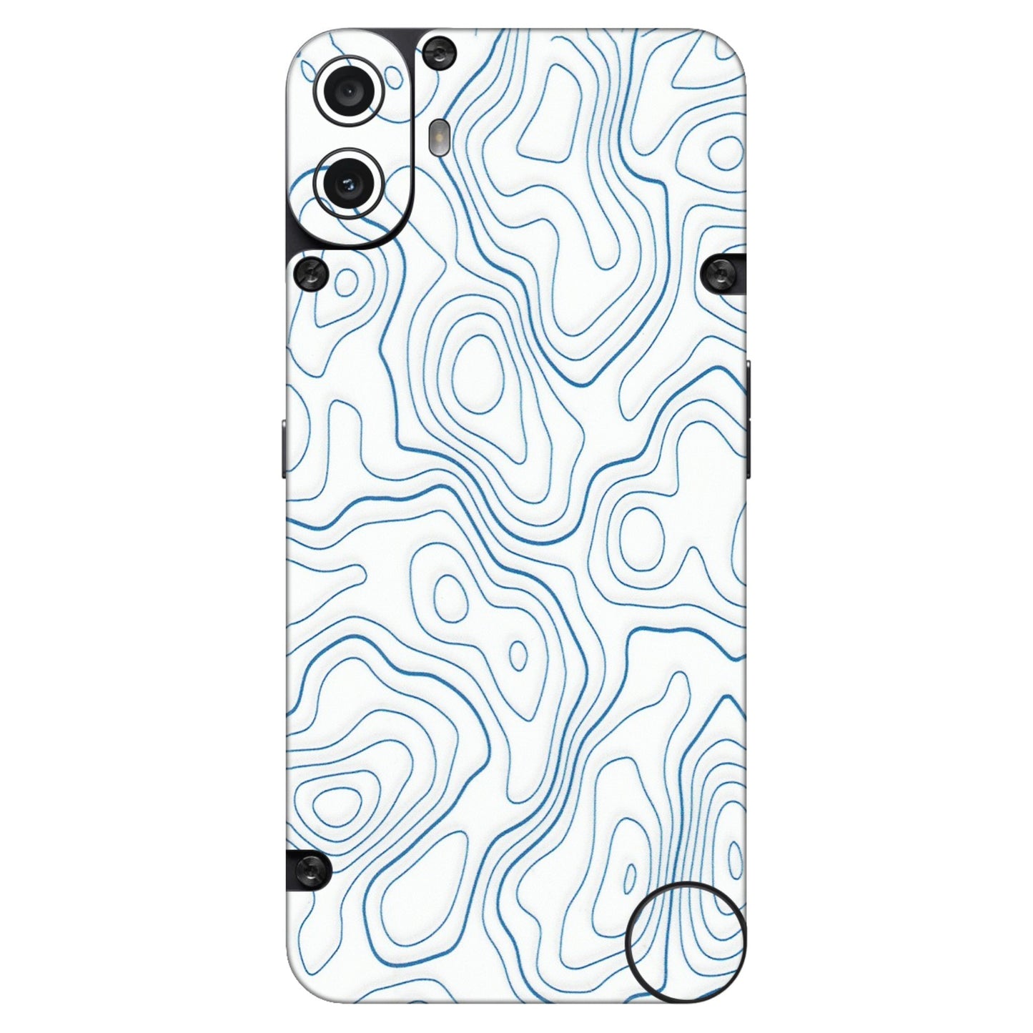 CMF by Nothing Phone Skins - Blue And White Swirls - Matte Finish (M-139) CMF Phone 1