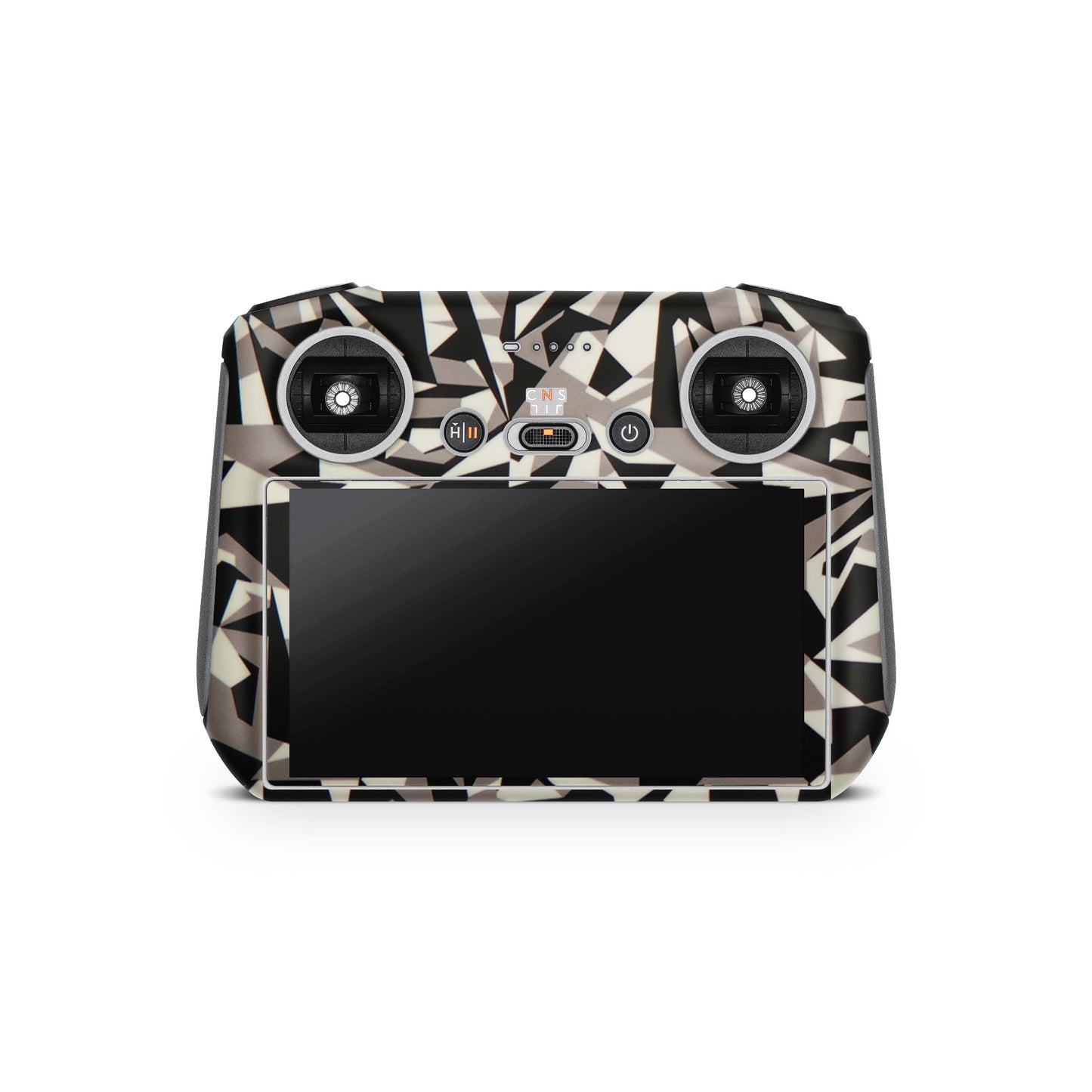 Colourfull Black And White Tiles Matte Finish Controller Skin