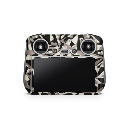 Colourfull Black And White Tiles Matte Finish Drone Skin