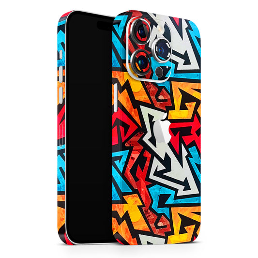RGB Zigzag Love Matte Finish Phone Skin