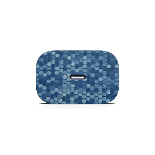 Blue Honeycomb 3D Textured Skin For Charger