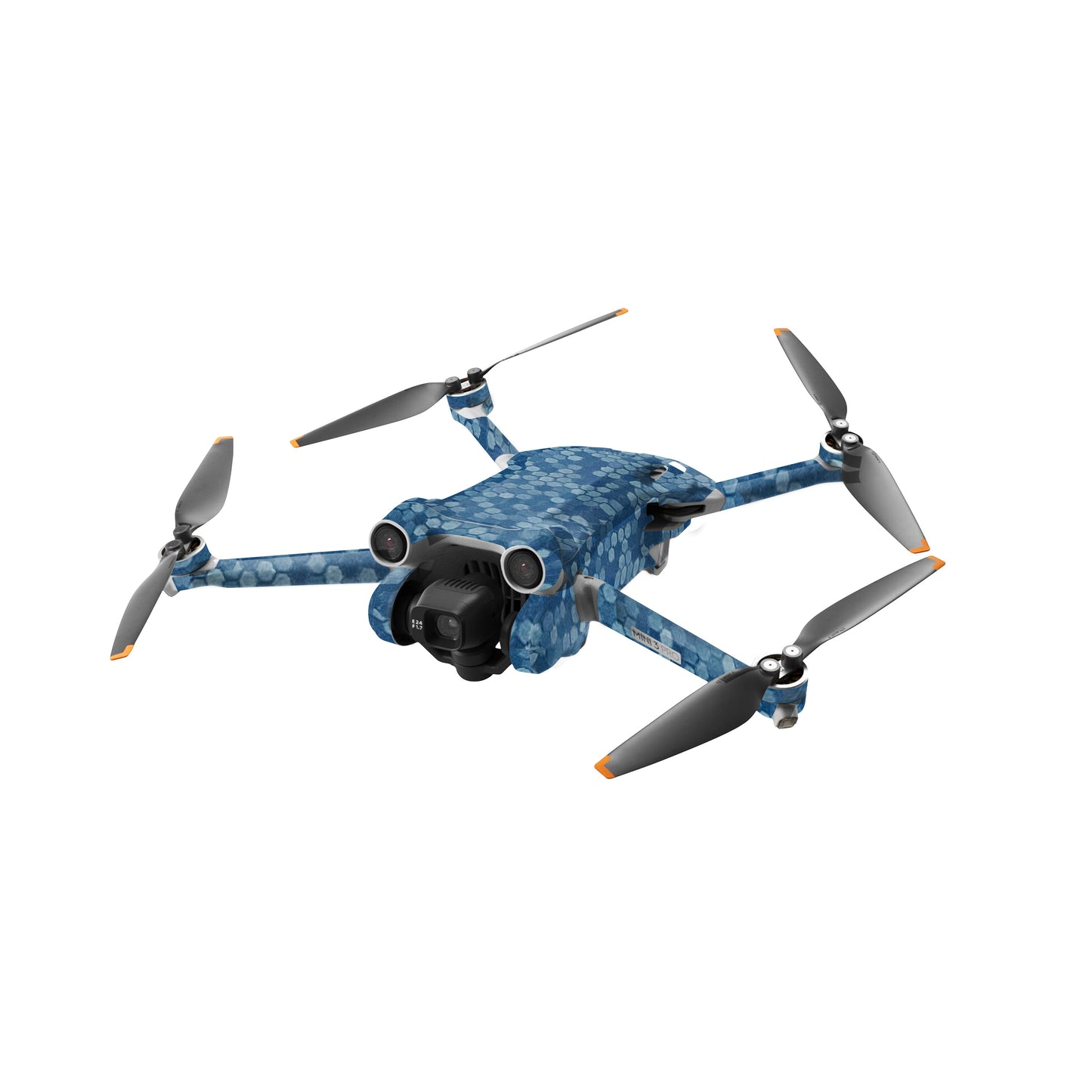 Blue Honeycomb Matte Finish Drone Skin