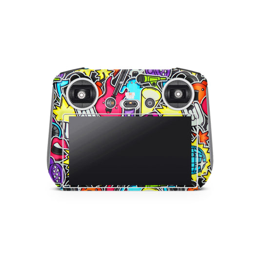 Musical Graffiti Matte Finish Drone Skin