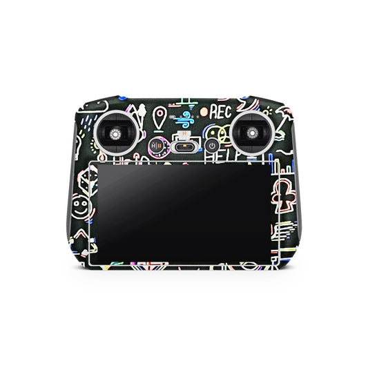 Colourful Doodles Matte Finish Drone Skin