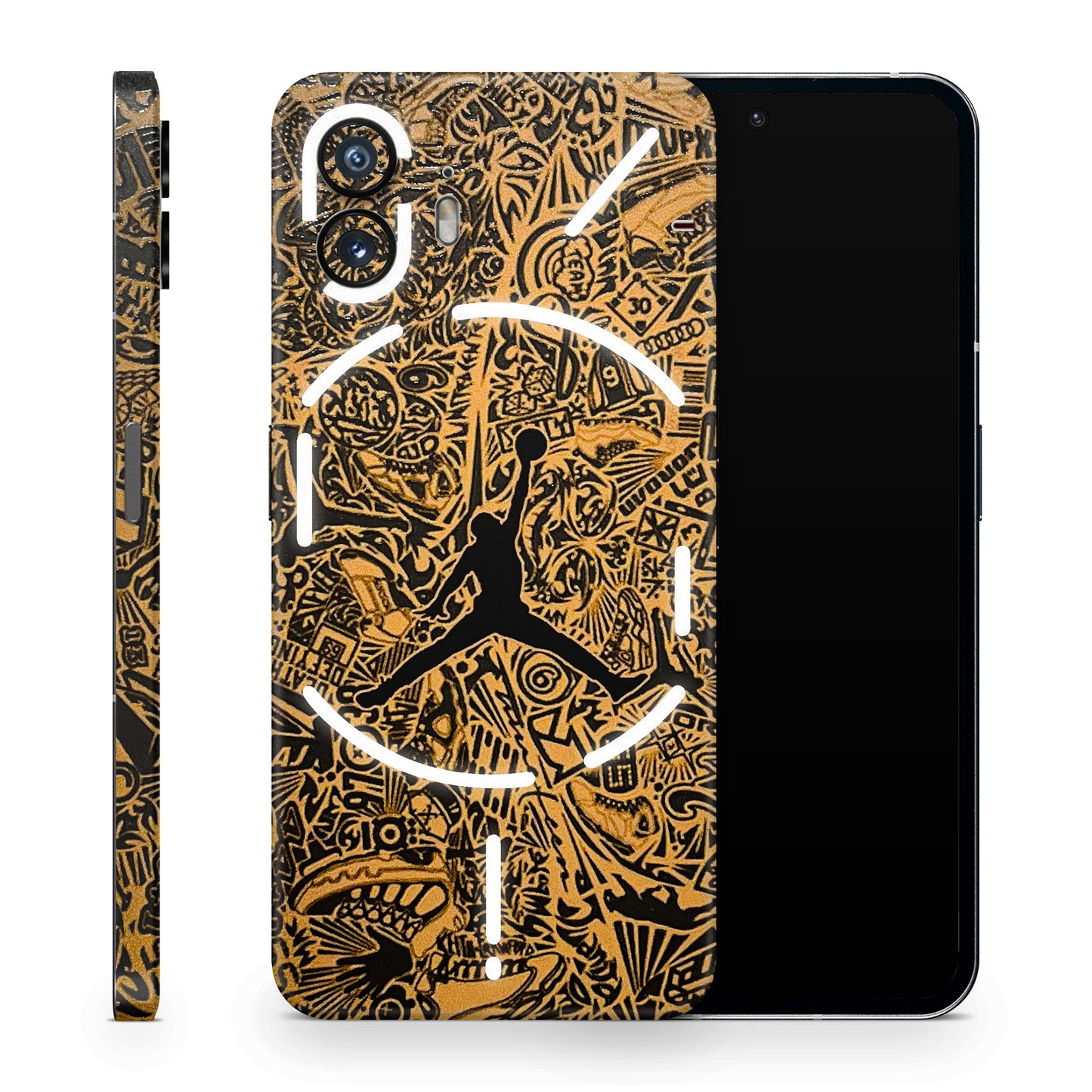 Premium Gold Basketball Player 3D Textured Phone Skin