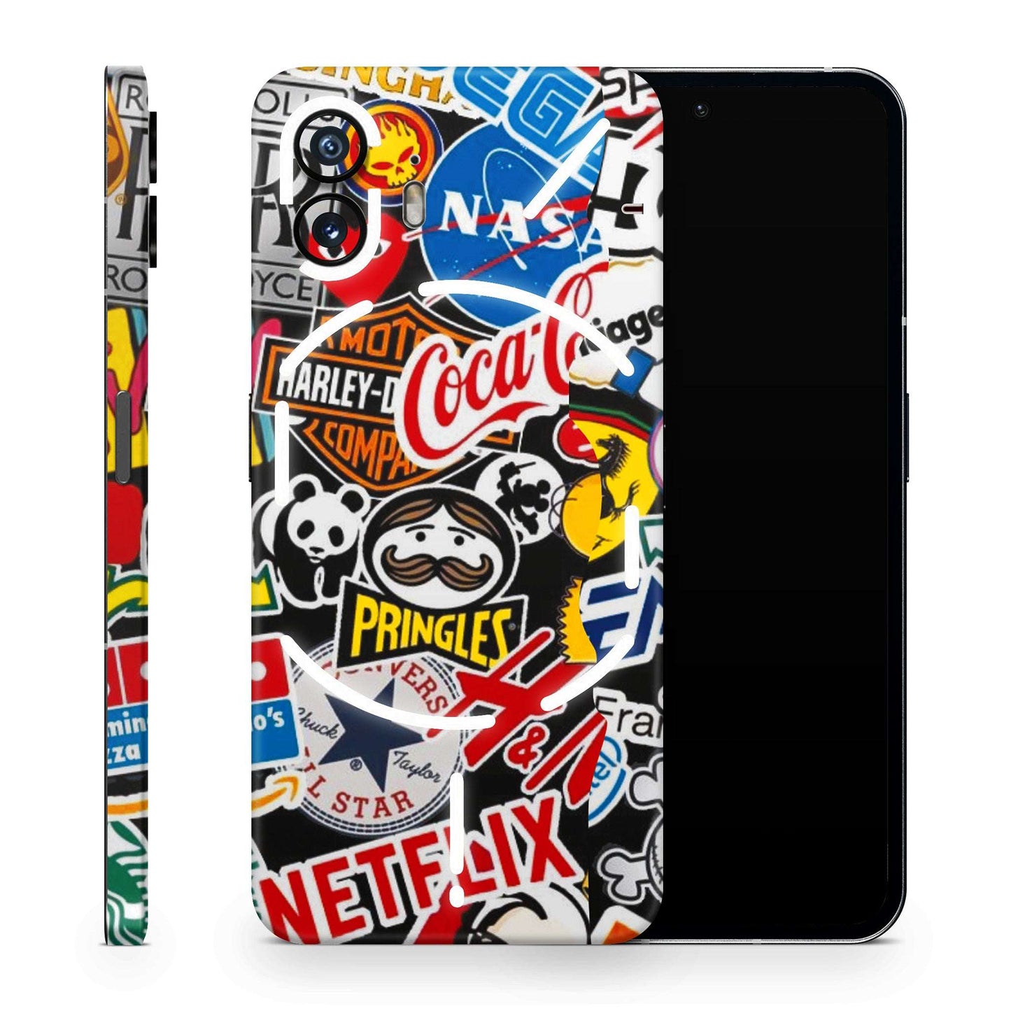 Popular Brands Logo Matte Finish Latest Phone Skin