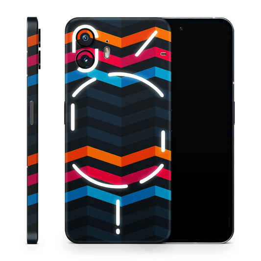 Zig Zag Line Pattern Matte Finish Latest Phone Skin
