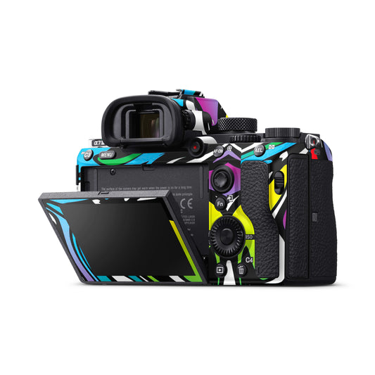 Abstract Colour Paints Matte Finish Camera Skin