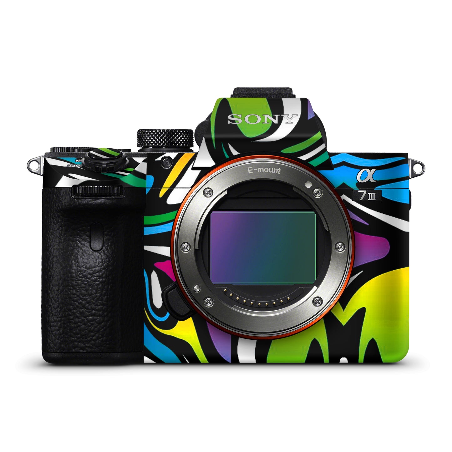 Abstract Colour Paints Matte Finish Camera Skin