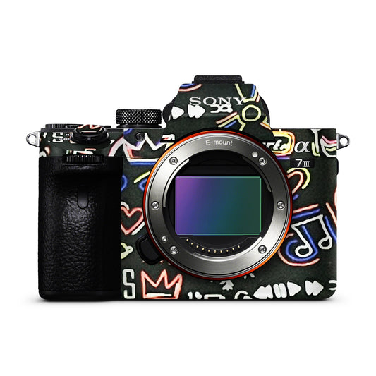Colourful Doodles Matte Finish Camera Skin