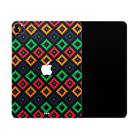 Indian Embroidery Print 3D Textured Finish Skin For iPad/Tablet