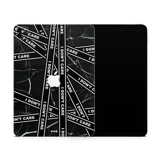 I Don't Care Matte Finish Skin For iPad/Tablet