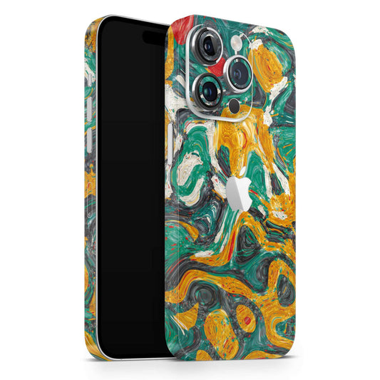 Colourful Liquid Paint Matte Finish Latest Phone Skin