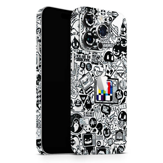 Doodles Positive Art 3D Textured Latest Phone Skin