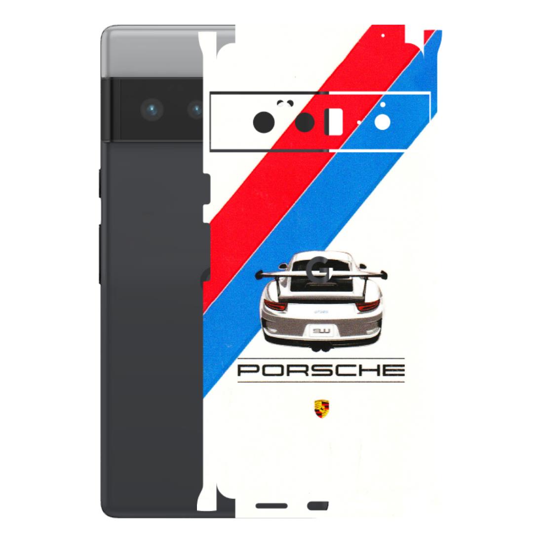 Google Pixel Phone Skins (All Models) - Porche Car Sober Logo - 3D Embossed Finish (L-248) Google Pixel 6 PRO