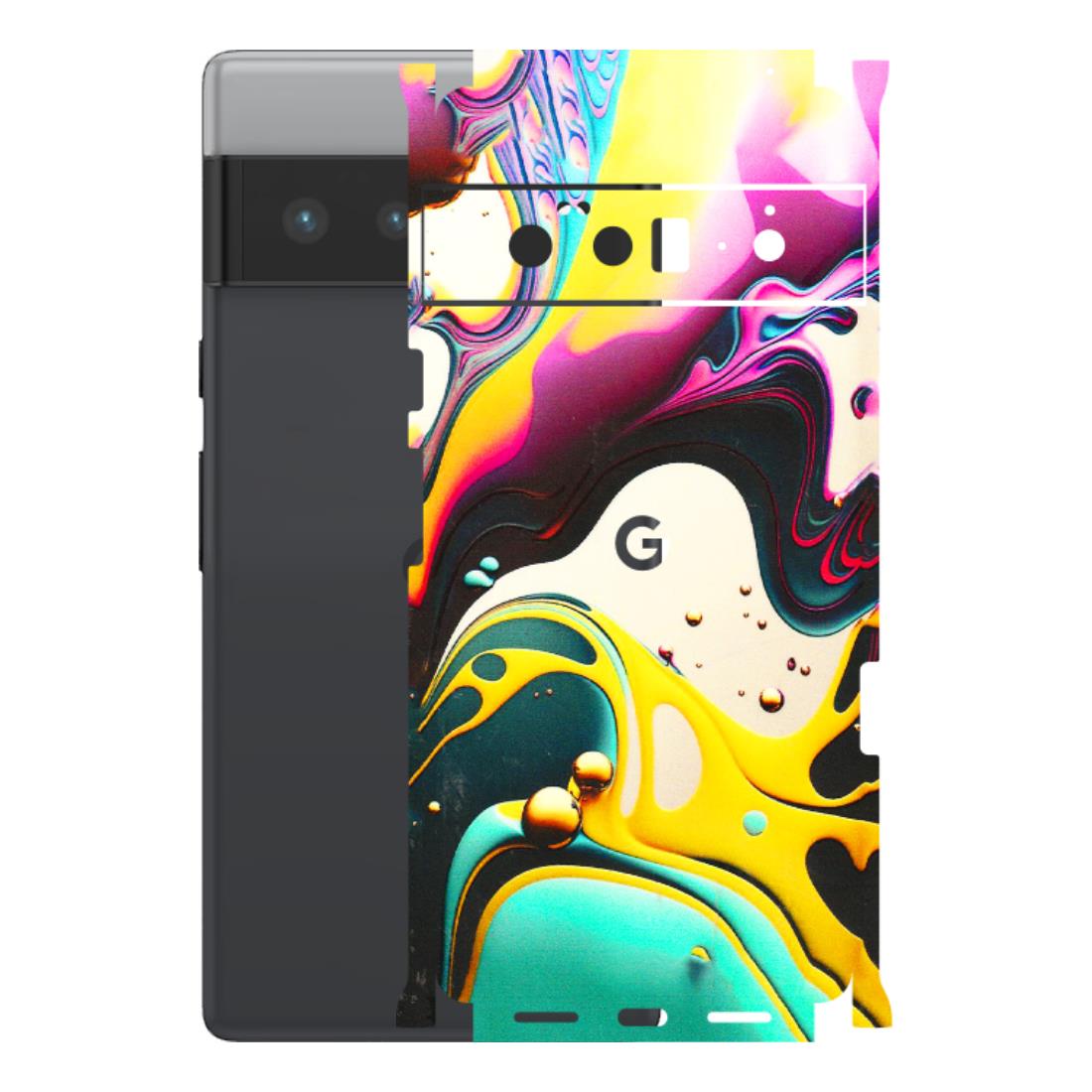 Google Pixel Phone Skins (All Models) - Multicolor Abstract pattern - 3D Embossed Finish (L-254) Google Pixel 6 PRO