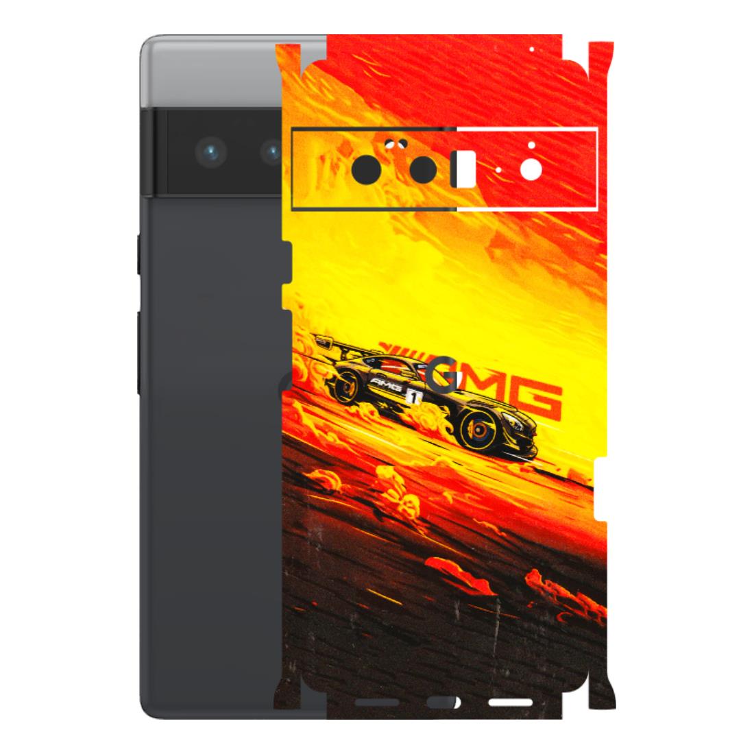 Google Pixel Phone Skins (All Models) - AMG Car Speed Cover - 3D Embossed Finish (L-256) Google Pixel 6 PRO