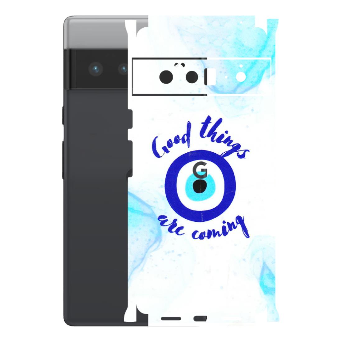 Google Pixel Phone Skins (All Models) - Evil Eye Good Things Are Coming - 3D Embossed Finish (L-322) Google Pixel 6 PRO