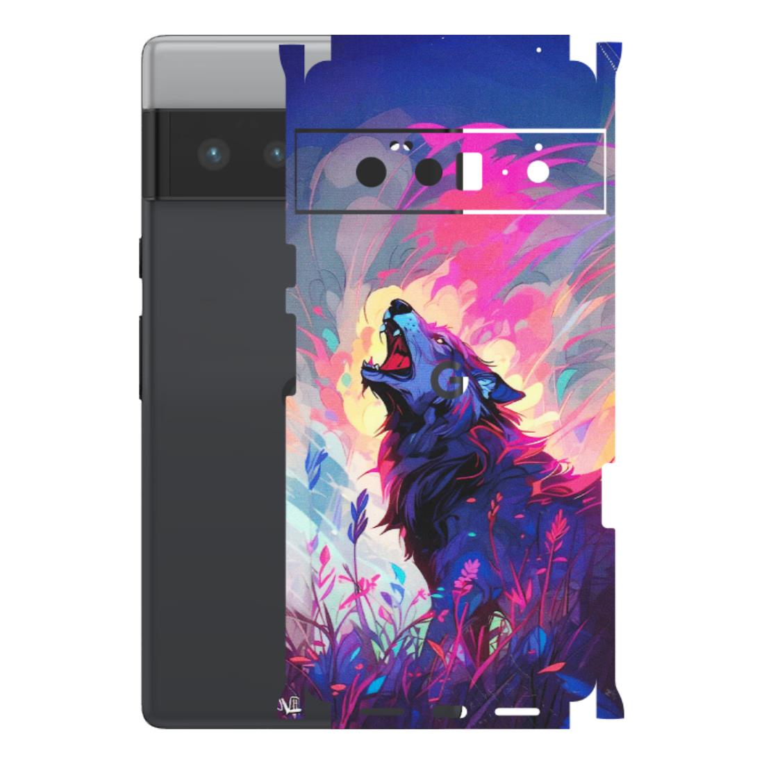 Google Pixel Phone Skins (All Models) - New Wild Wolf Abstract - Matte Finish (M-125) Google Pixel 6 PRO