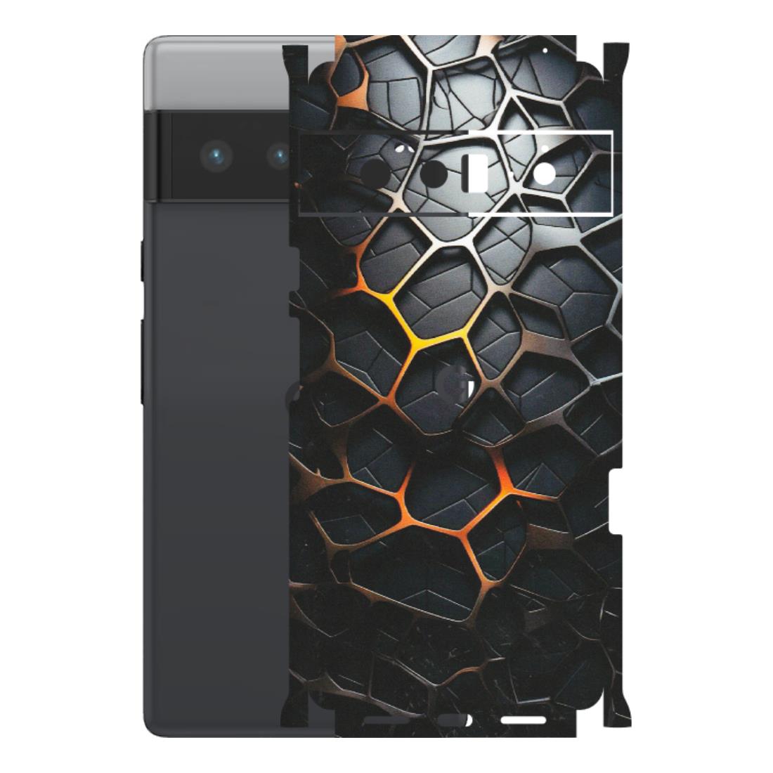 Google Pixel Phone Skins (All Models) - New Abstract Graphite Tiles - Matte Finish (M-130) Google Pixel 6 PRO