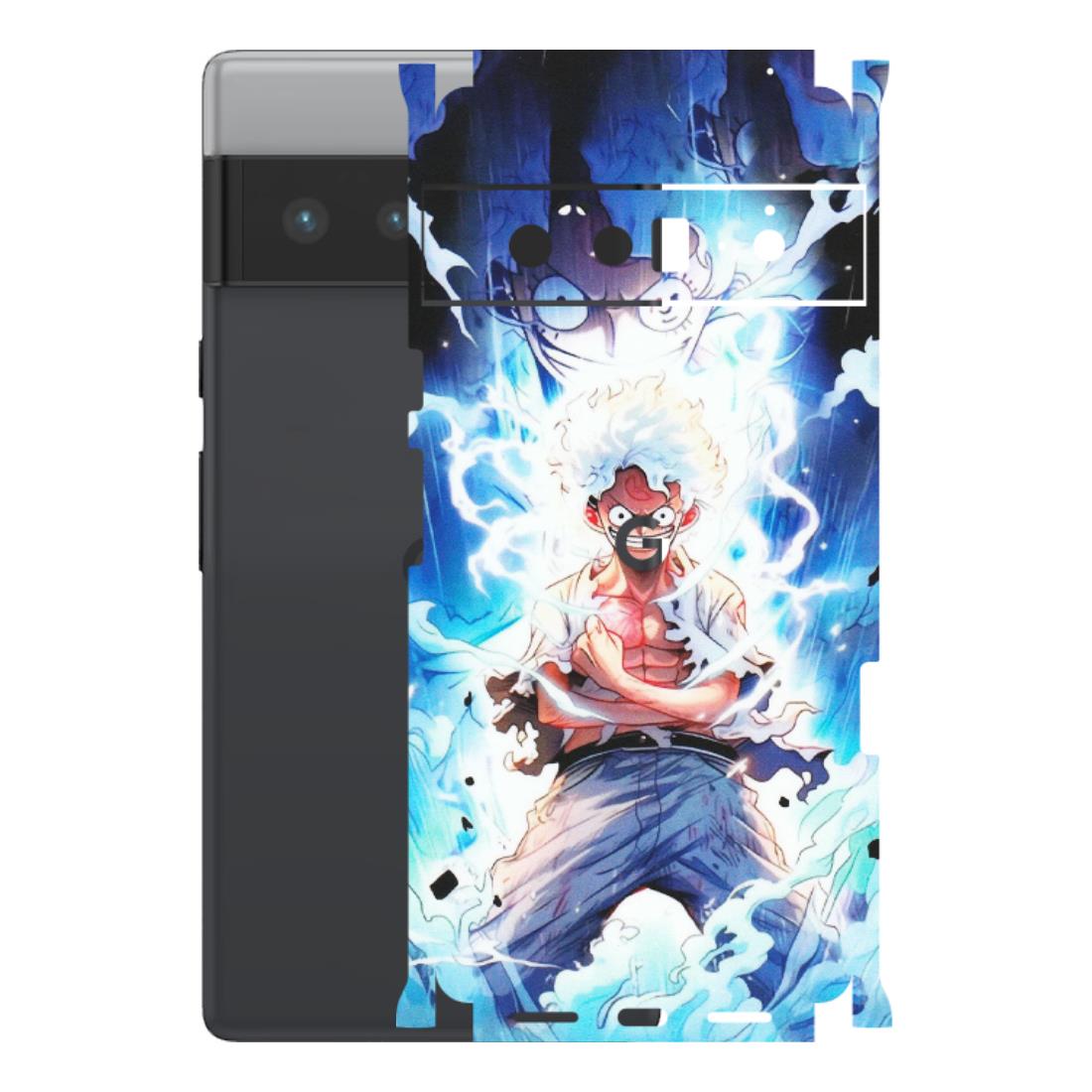 Google Pixel Phone Skins (All Models) - Blue Thunder Luffy Anime - Matte Finish (M-132) Google Pixel 6 PRO