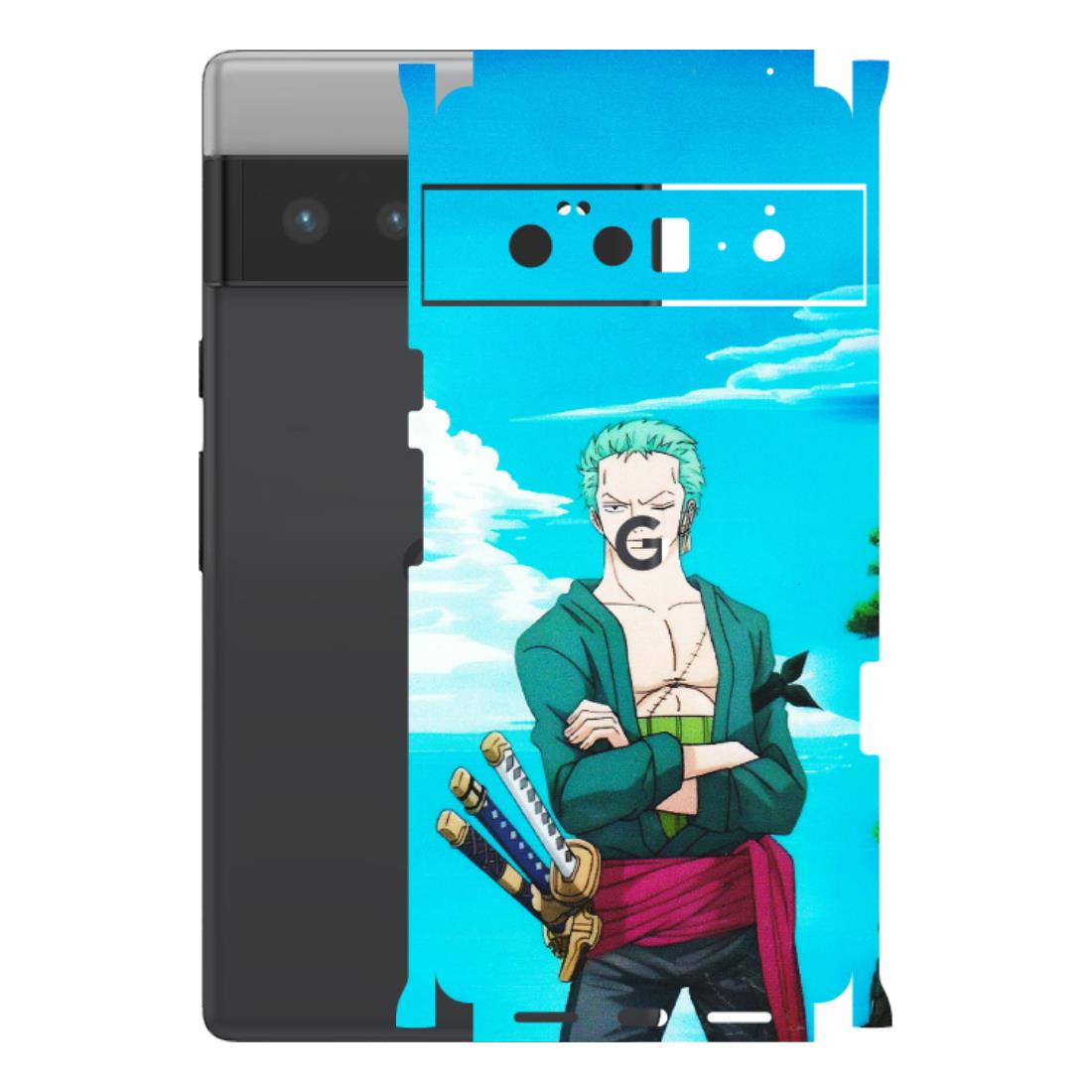 Google Pixel Phone Skins (All Models) - Cool Swordman Zoro Anime - Matte Finish (M-143) Google Pixel 6 PRO