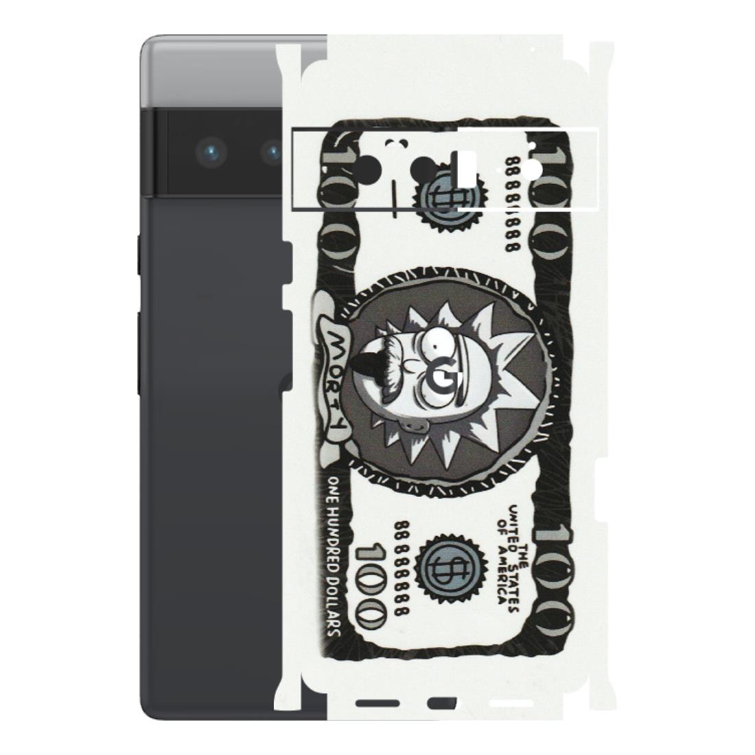 Google Pixel Phone Skins (All Models) - Rick And Morty Hundred Dollar Anime - Matte Finish (M-161) Google Pixel 6 PRO