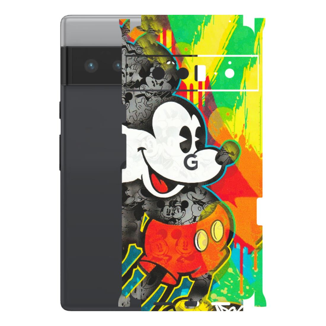 Google Pixel Phone Skins (All Models) - Multiple Mickey With Colourful Texture - Matte Finish (M-84) Google Pixel 6 PRO