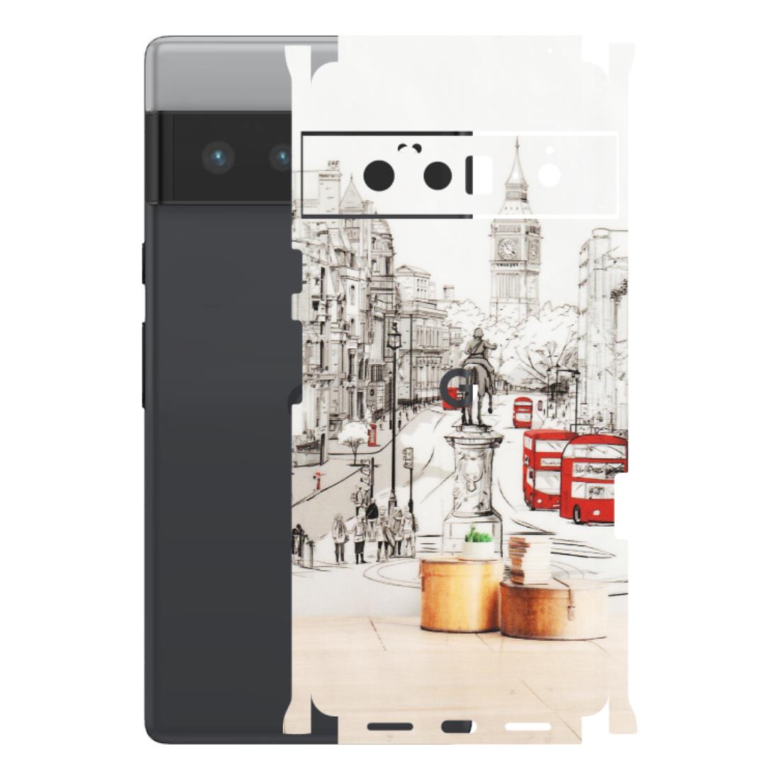 Google Pixel Phone Skins (All Models) - London Street - Transparent Finish (T-02) Google Pixel 6 PRO