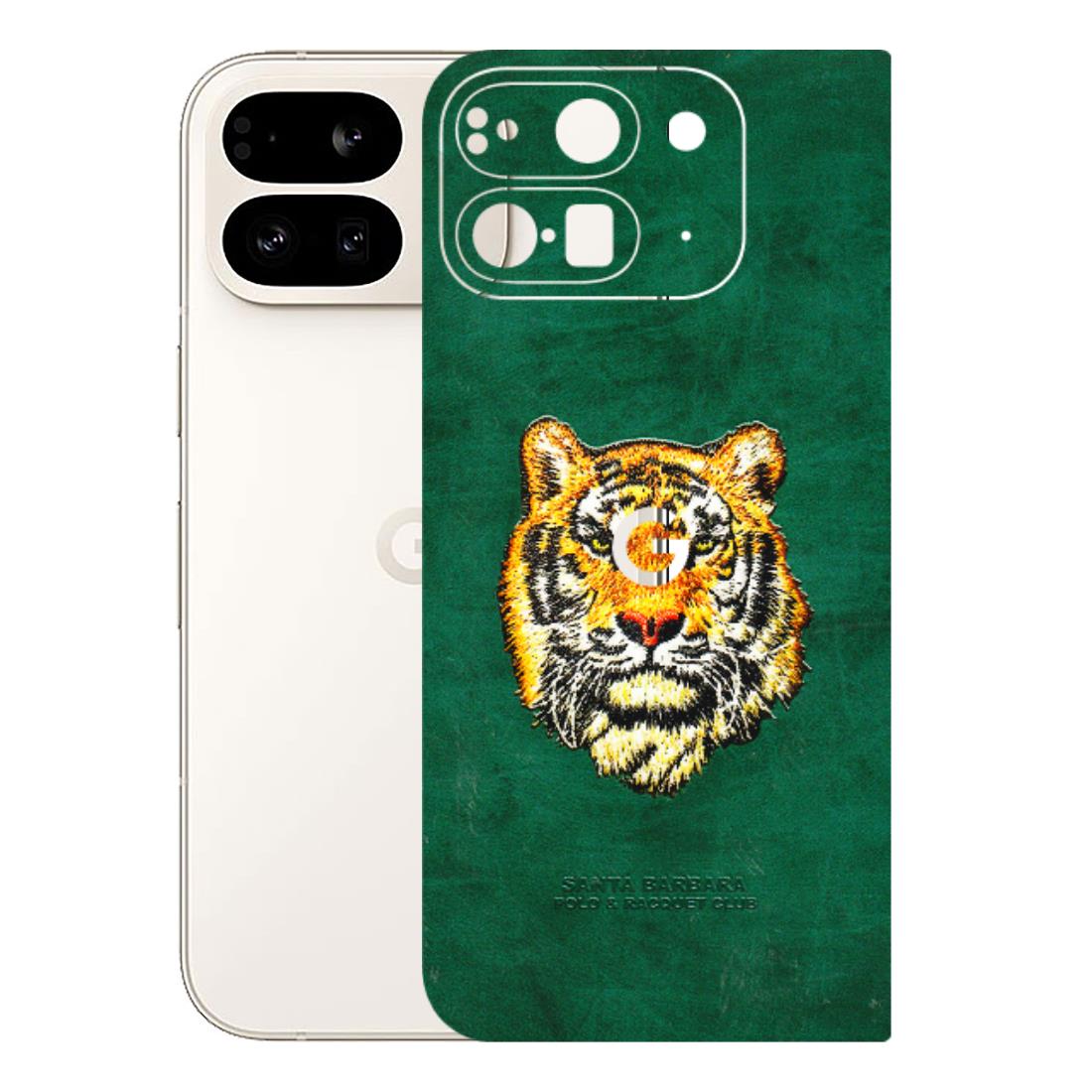 Google Pixel Phone Skins (All Models) - Leather Feel Tiger - 3D Embossed Finish (L-111) Google Pixel 9 PRO FOLD