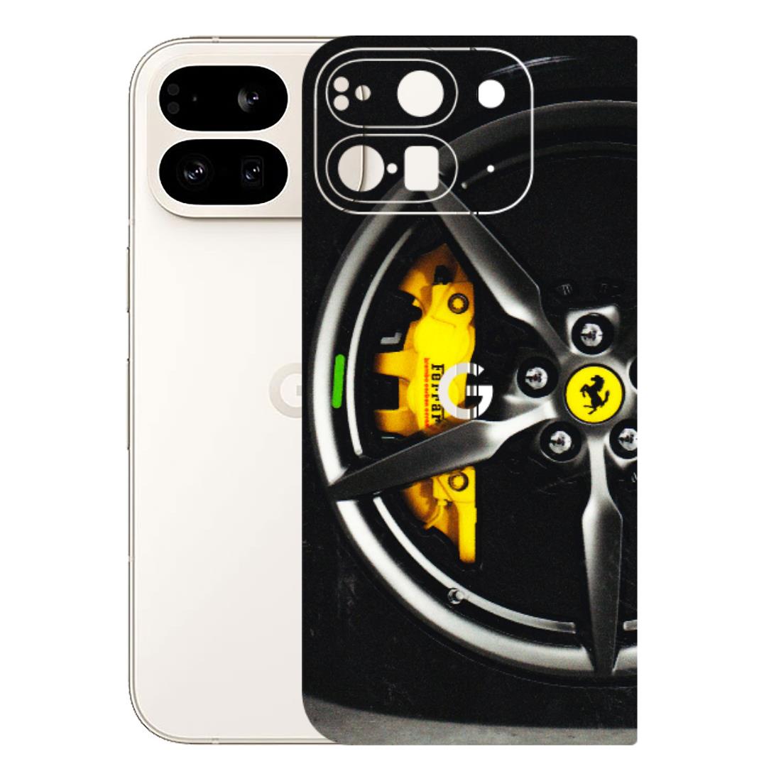 Google Pixel Phone Skins (All Models) - Ferrari Wheel Alloy - 3D Embossed Finish (L-173) Google Pixel 9 PRO FOLD