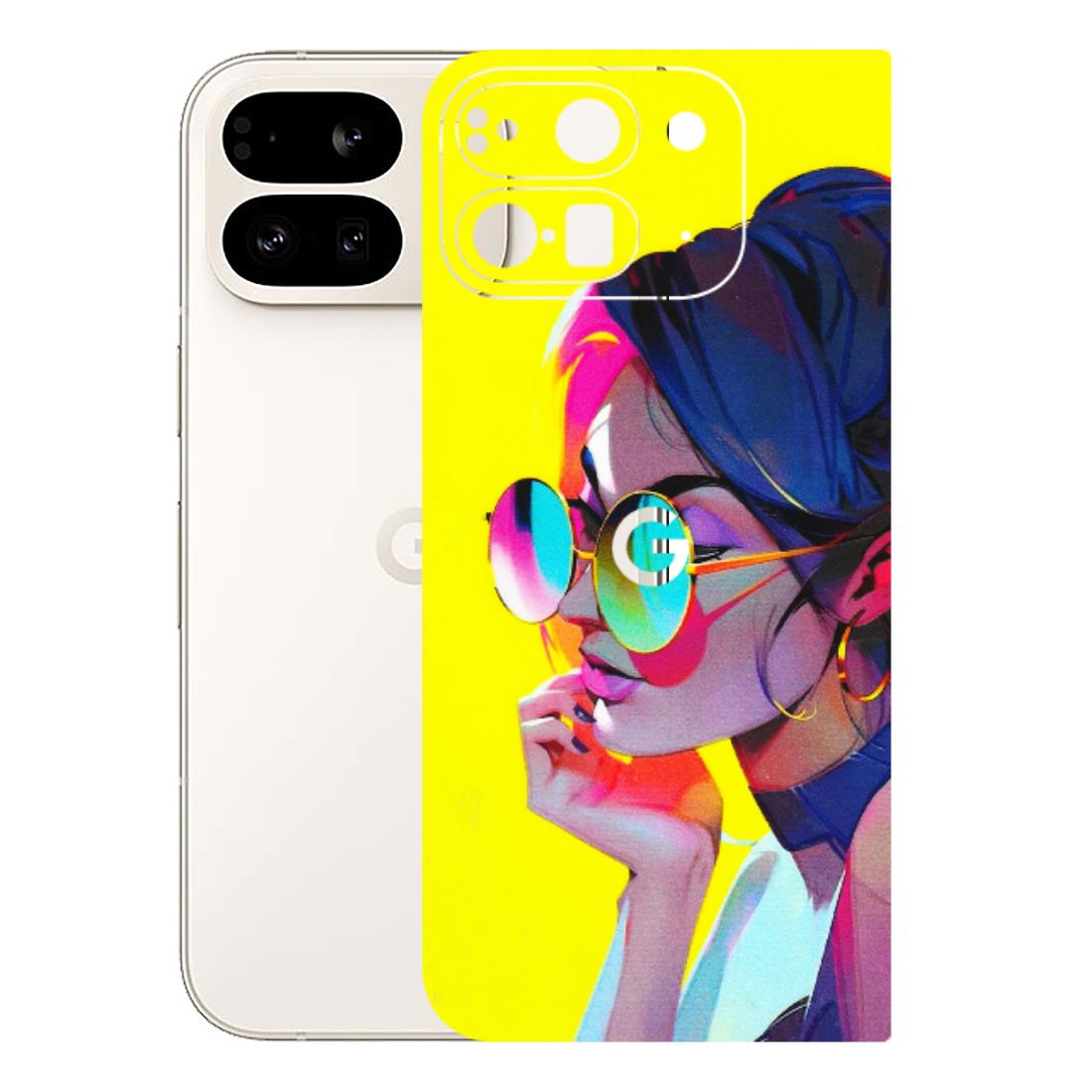 Google Pixel Phone Skins (All Models) - Bold Stylish Girl - 3D Embossed Finish (L-222) Google Pixel 9 PRO FOLD