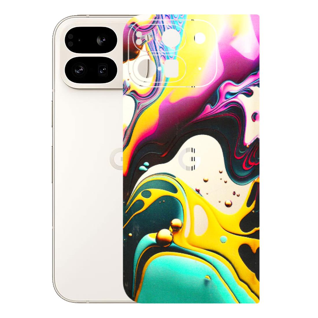 Google Pixel Phone Skins (All Models) - Multicolor Abstract pattern - 3D Embossed Finish (L-254) Google Pixel 9 PRO FOLD