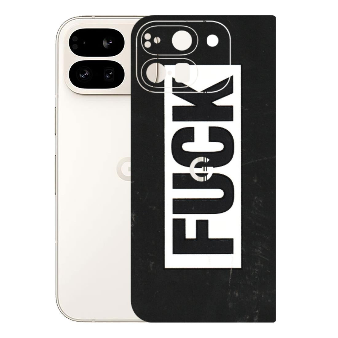 Google Pixel Phone Skins (All Models) - The F Word - 3D Embossed Finish (L-255) Google Pixel 9 PRO FOLD