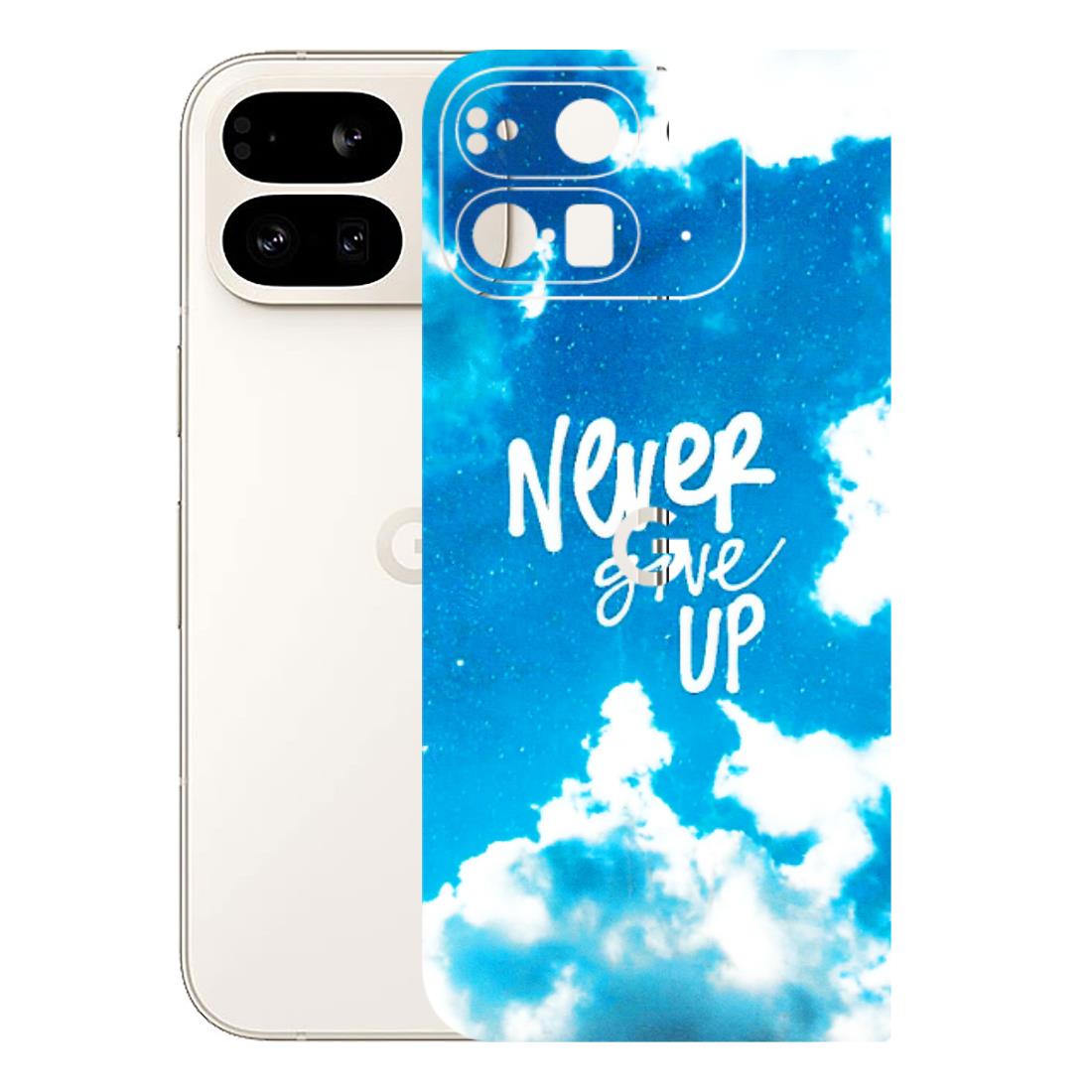 Google Pixel Phone Skins (All Models) - Never Give Up - 3D Embossed Finish (L-279) Google Pixel 9 PRO FOLD