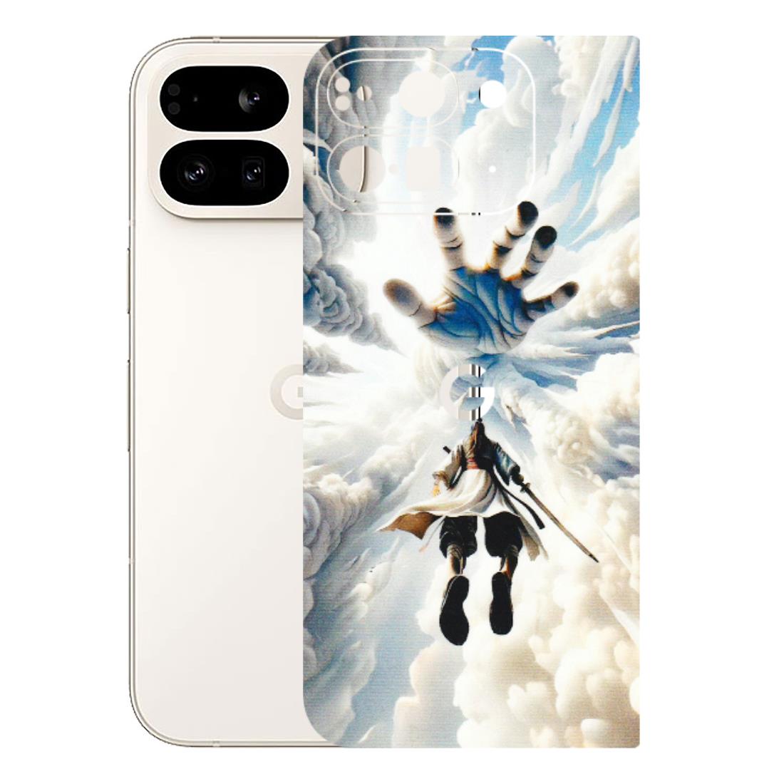 Google Pixel Phone Skins (All Models) - Big Hand With Monkey King - 3D Embossed Finish (L-323) Google Pixel 9 PRO FOLD
