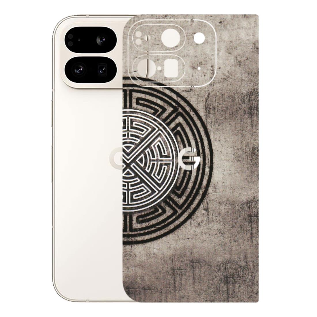 Google Pixel Phone Skins (All Models) - Mysterious Circular Design - 3D Embossed Finish (L-63) Google Pixel 9 PRO FOLD