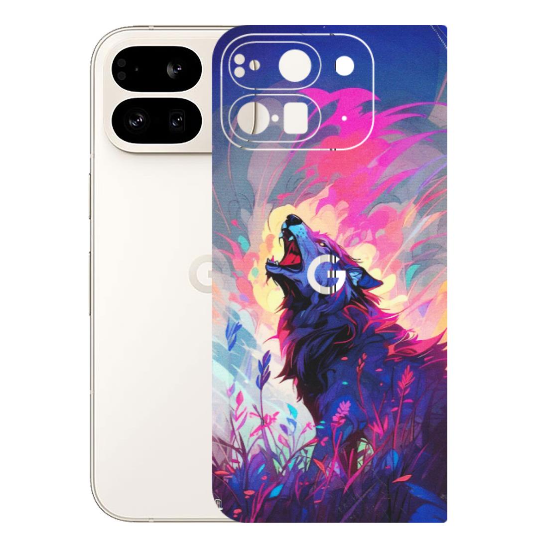 Google Pixel Phone Skins (All Models) - New Wild Wolf Abstract - Matte Finish (M-125) Google Pixel 9 PRO FOLD