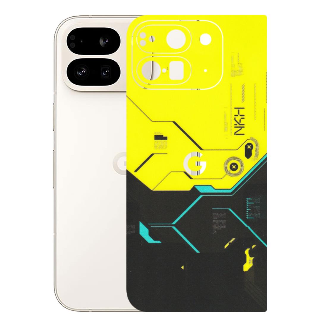 Google Pixel Phone Skins (All Models) - Black Yellow Technica - Matte Finish (M-53) Google Pixel 9 PRO FOLD