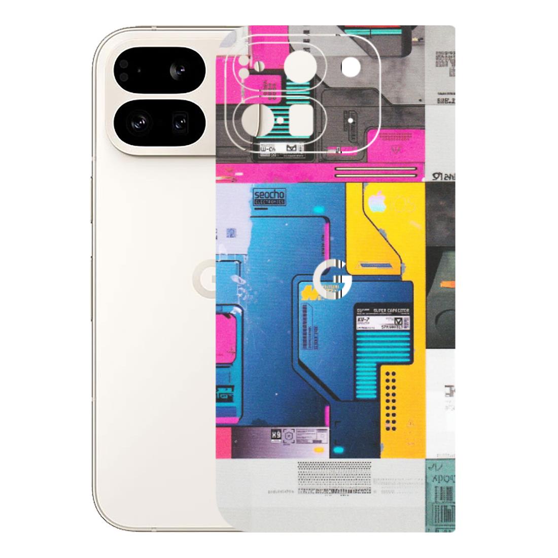 Google Pixel Phone Skins (All Models) - Colourfull Motherboard Internals - Matte Finish (M-55) Google Pixel 9 PRO FOLD
