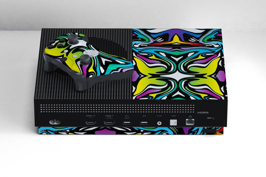 Xbox Series S Abstract Colour Paints Matte Finish Skin