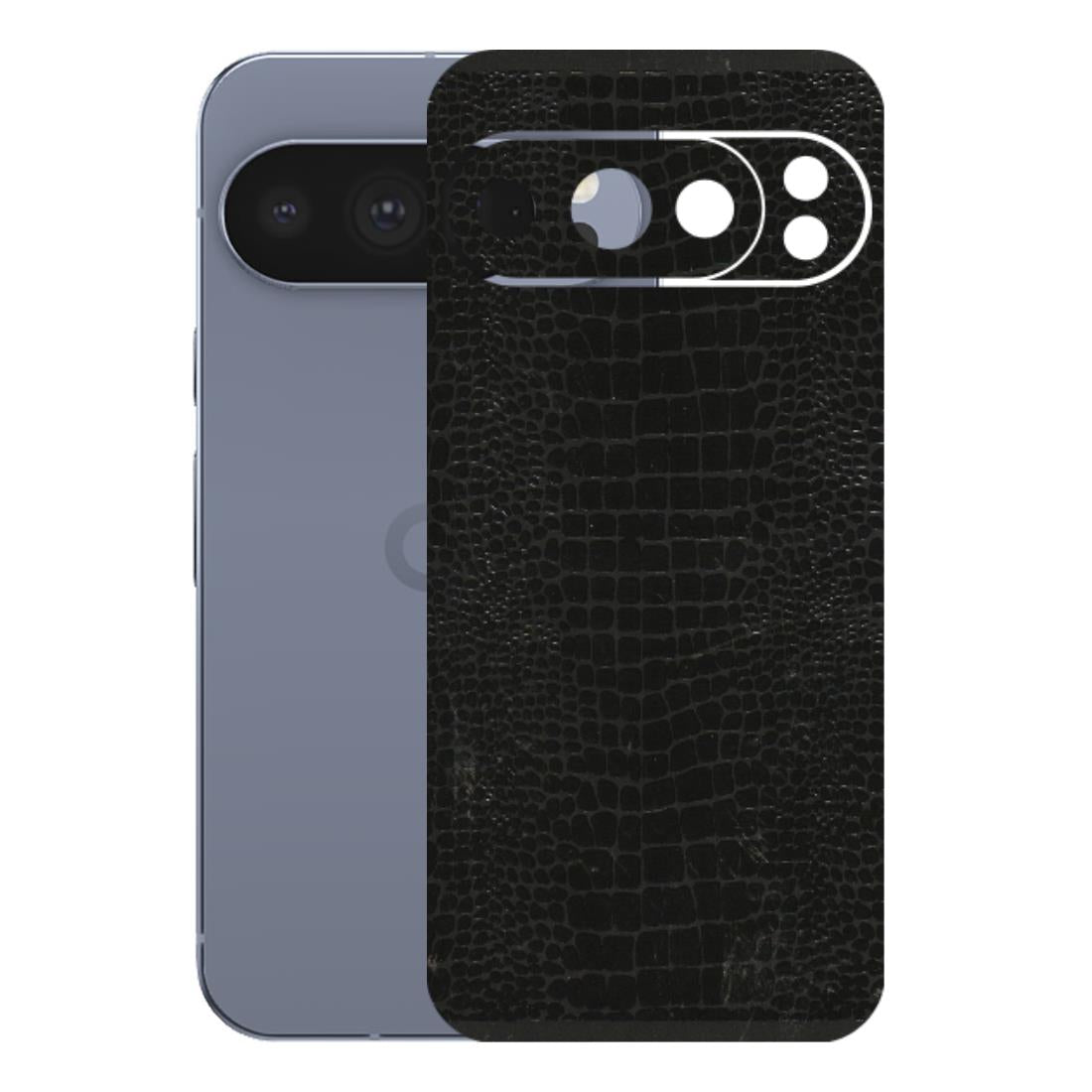 Google Pixel Phone Skins (All Models) - Snake Leather Black - 3D Embossed Finish (L-107) Google Pixel 10 Pro