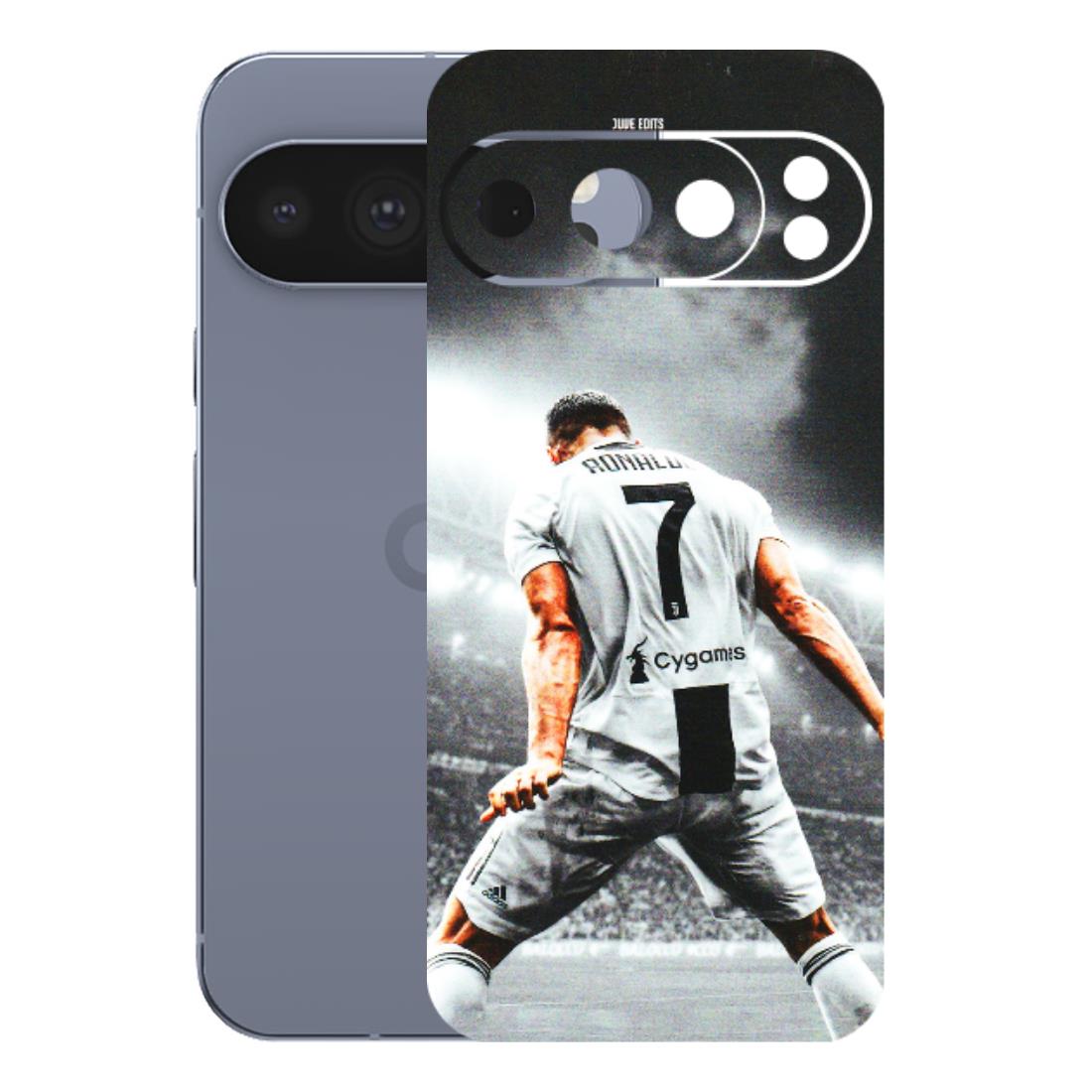Google Pixel Phone Skins (All Models) - Ronaldo CR7 Crazy - 3D Embossed Finish (L-44) Google Pixel 10 Pro