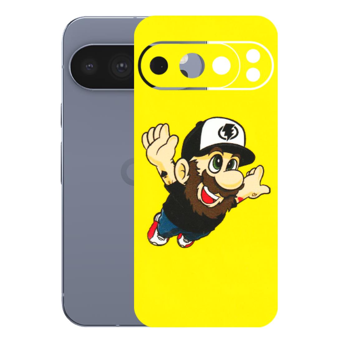 Google Pixel Phone Skins (All Models) - Flying Beardo - 3D Embossed Finish (L-60) Google Pixel 10 Pro
